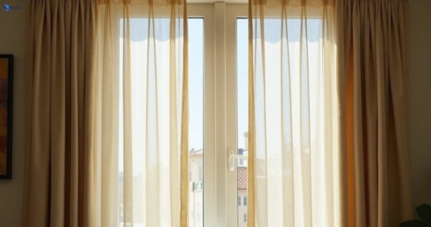 Dull dusty drapes in emerton-nsw before professional cleaning